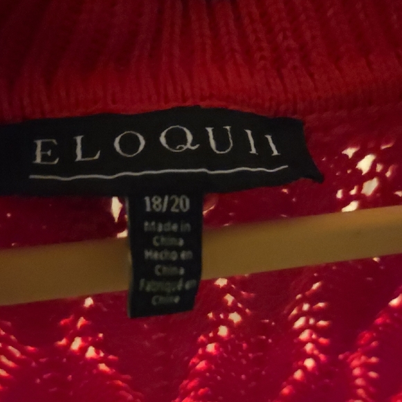 Eloquii Vibrant Red Textured Maxi Dress - Picture 6 of 6